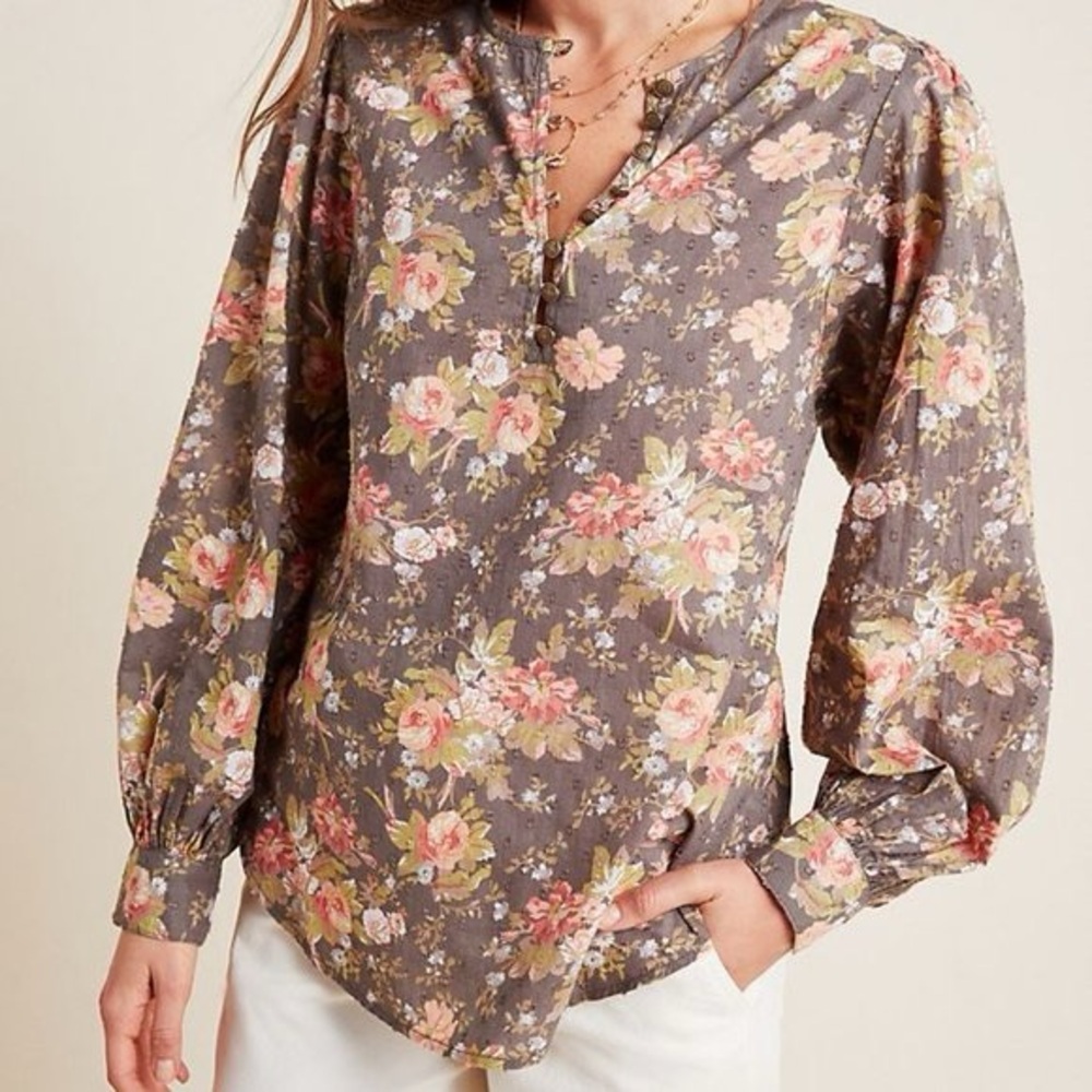 Anthropologie Michaela Peasant Blouse